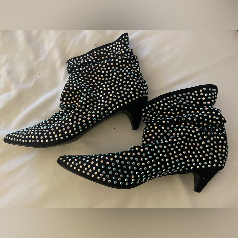 Studded & Sparkly Ankle Boots